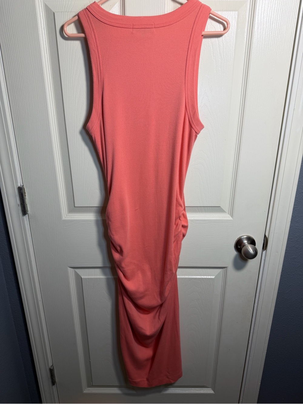 Women’s Michael Stars Coral Sleeveless Ruched Maxi Dress, size Large - Picture 2 of 7